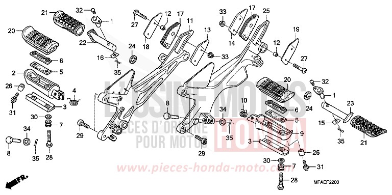 STUFE von CBF1000 ABS PEARL NIGHTSTAR BLACK (NHA84) von 2010